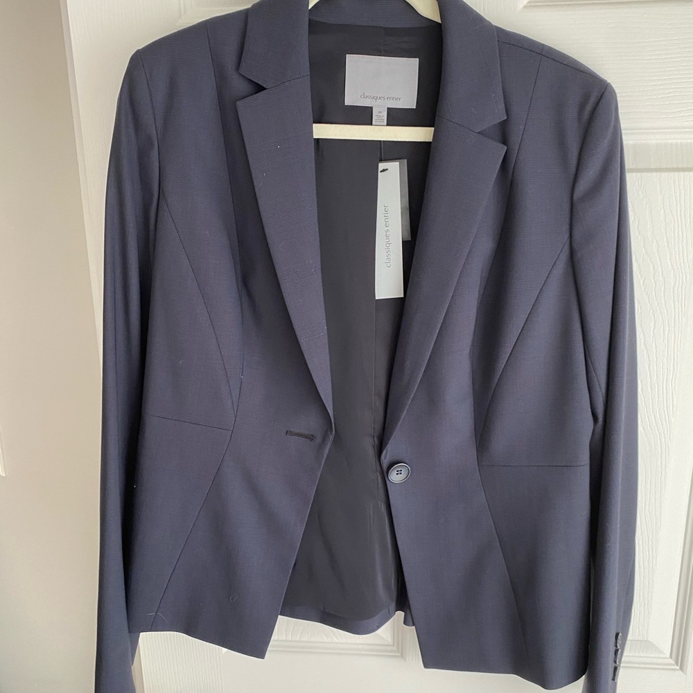 NWT Classiques Entier Navy Blazer - Size 10